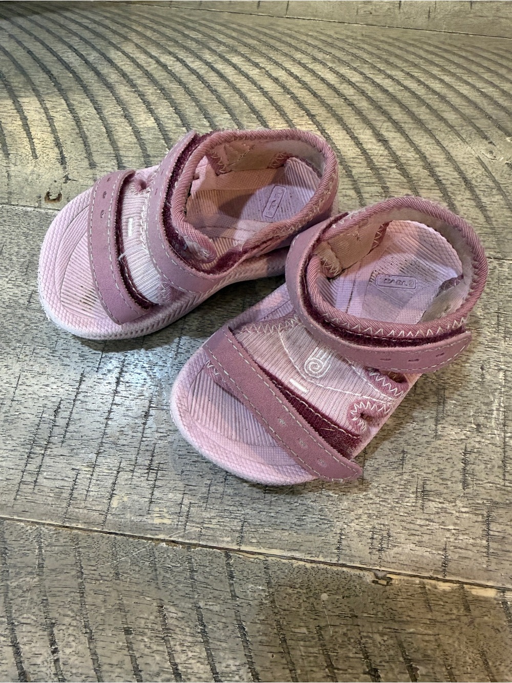 Teva Pink Toddler Velcro Sandals